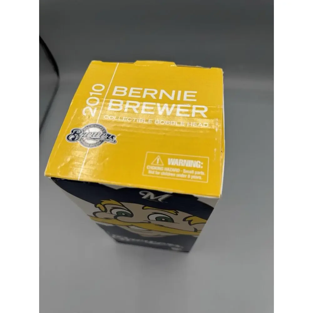 2010 Bernie Brewer Kalahari Splash Zone Bobblehead Brewers SGA Box Ticket